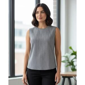 Caslon herringbone blouse